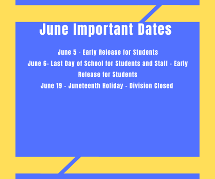  June Important Dates